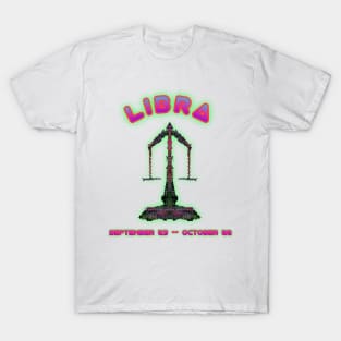 Libra 4b Black T-Shirt